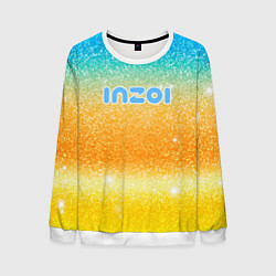 Свитшот мужской Inzoi лого и блестки, цвет: 3D-белый