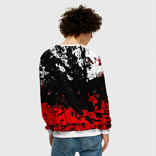 Мужской свитшот Nasa краски / 3D-Белый – фото 4