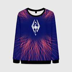 Свитшот мужской Skyrim red energy, цвет: 3D-черный