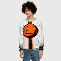 Свитшот мужской Стритбольный мяч, цвет: 3D-меланж — фото 2