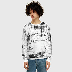Свитшот мужской Color black and white, цвет: 3D-белый — фото 2