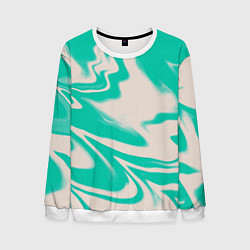 Мужской свитшот Color white turquoise