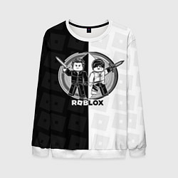Мужской свитшот Роблокс персонажи с мечами