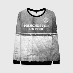 Свитшот мужской Manchester United - grey gradient посередине, цвет: 3D-черный