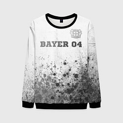 Свитшот мужской Bayer 04 - white gradient посередине, цвет: 3D-черный