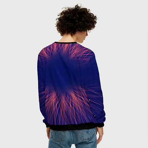 Мужской свитшот Forza Horizon red energy / 3D-Черный – фото 4