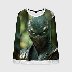 Свитшот мужской Reptile green Mortal kombat, цвет: 3D-белый