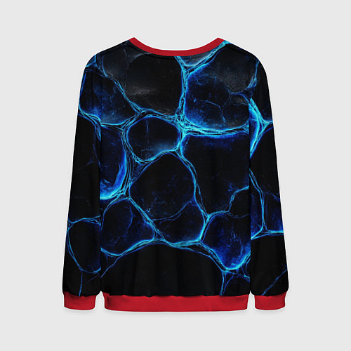 Мужской свитшот Я русский золотой герб / 3D-Красный – фото 2