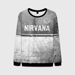 Свитшот мужской Nirvana - grey gradient посередине, цвет: 3D-черный