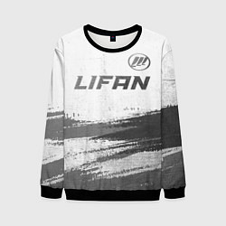 Свитшот мужской Lifan - white gradient посередине, цвет: 3D-черный