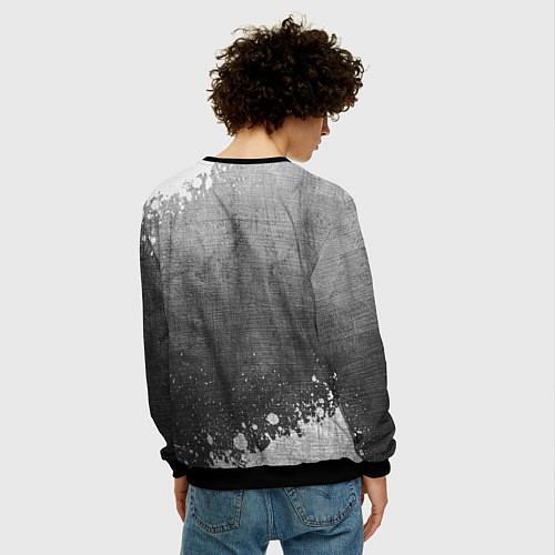 Мужской свитшот Among Us - grey gradient / 3D-Черный – фото 4