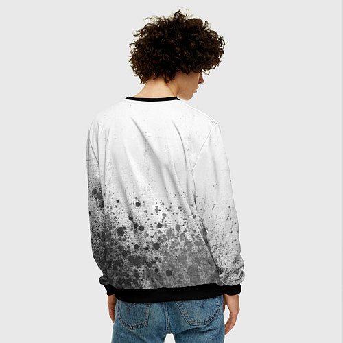 Мужской свитшот Dongfeng - white gradient посередине / 3D-Черный – фото 4