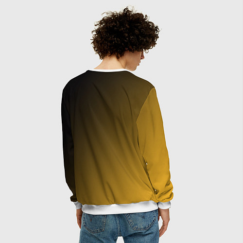 Мужской свитшот Ретро мотоцикл BMW / 3D-Белый – фото 4