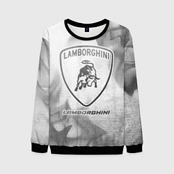Свитшот мужской Lamborghini - white gradient, цвет: 3D-черный