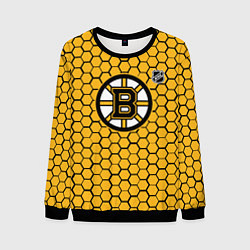 Мужской свитшот Бостон Брюинз - желтые соты