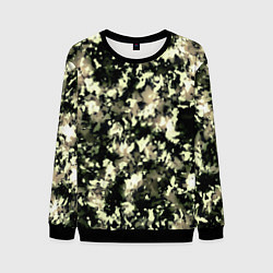Свитшот мужской Пятнистый чёрно-бежевый, цвет: 3D-черный