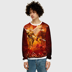 Свитшот мужской Сангвиний великий ангел, цвет: 3D-белый — фото 2