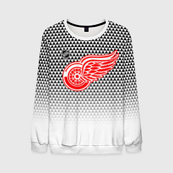 Мужской свитшот Детройт Ред Уингз - геометрический градиент