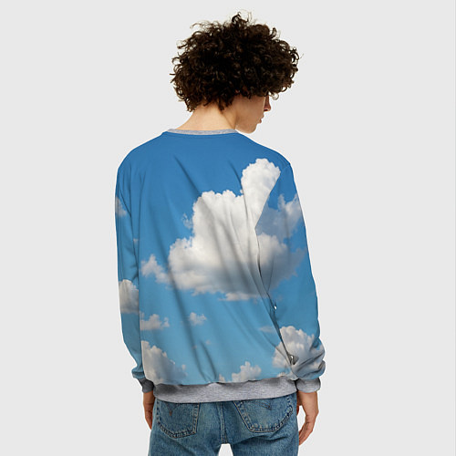 Мужской свитшот Бомбардиро крокодило / 3D-Меланж – фото 4