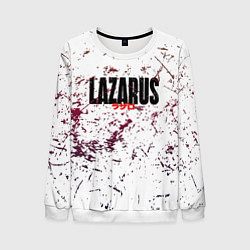 Мужской свитшот Лазарь аниме надпись гранж