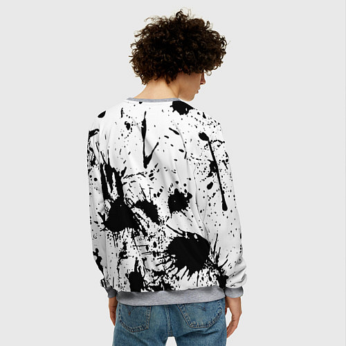 Мужской свитшот Monster energy краски / 3D-Меланж – фото 4