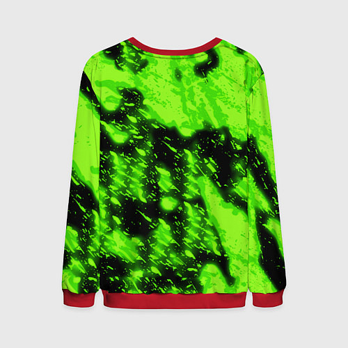 Мужской свитшот Monster energy кислотное лого / 3D-Красный – фото 2