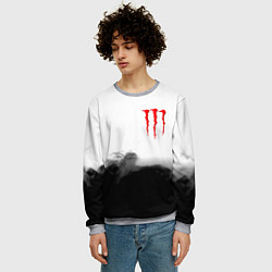 Свитшот мужской Monster energy splash smoke, цвет: 3D-меланж — фото 2