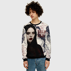 Свитшот мужской Билли Айлиш в стиле готики, цвет: 3D-черный — фото 2