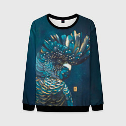 Мужской свитшот Попугай акварельный - big picture