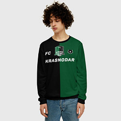Свитшот мужской Krasnodar football, цвет: 3D-черный — фото 2