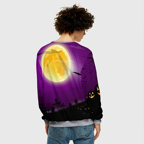 Мужской свитшот Deadboy Bones / 3D-Меланж – фото 4