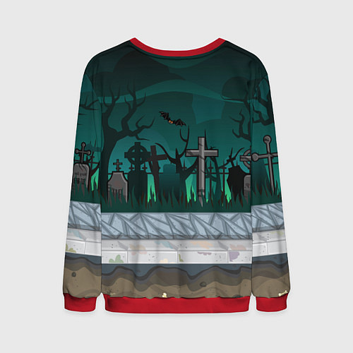 Мужской свитшот Bones в стиле куклы Вуды / 3D-Красный – фото 2