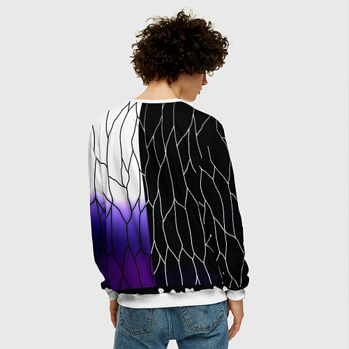 Мужской свитшот Monster energy steel / 3D-Белый – фото 4