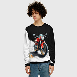 Свитшот мужской Ducati Racer, цвет: 3D-черный — фото 2