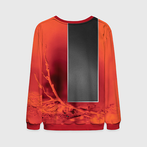 Мужской свитшот Хмурый кролик / 3D-Красный – фото 2