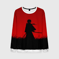 Свитшот мужской Самурай в пути, цвет: 3D-белый