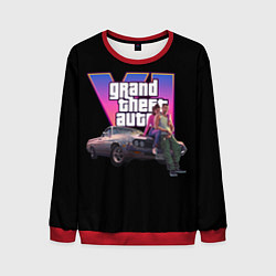 Свитшот мужской GTA VI, цвет: 3D-красный
