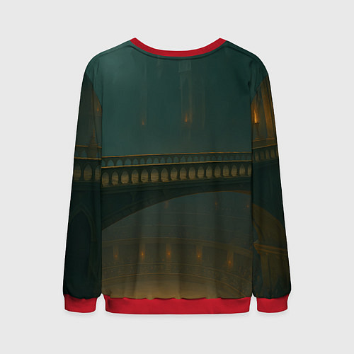 Мужской свитшот Игрок 218 в боевой стойке / 3D-Красный – фото 2