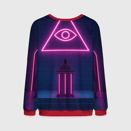 Мужской свитшот Игрок 067 замахивается - Игра в кальмара / 3D-Красный – фото 2