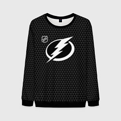 Свитшот мужской Тампа Бэй Лайтнинг - черные треугольники, цвет: 3D-черный