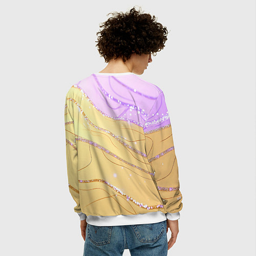 Мужской свитшот Lana Del Rey танцует / 3D-Белый – фото 4