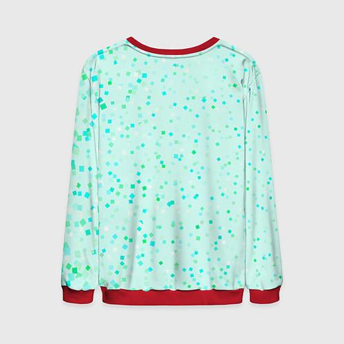 Мужской свитшот Lana Del Rey сидит в цветах / 3D-Красный – фото 2