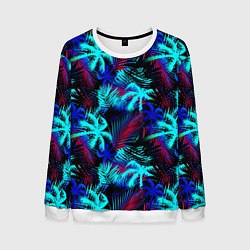 Свитшот мужской Palm blue light blue, цвет: 3D-белый
