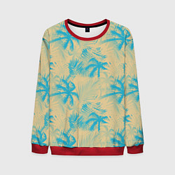 Свитшот мужской Palm light blue beige, цвет: 3D-красный