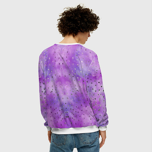 Мужской свитшот Lana Del Rey в черно-белом / 3D-Белый – фото 4