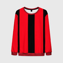 Свитшот мужской Color black red line, цвет: 3D-красный
