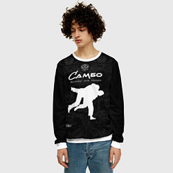 Свитшот мужской Самбо больше чем борьба, цвет: 3D-белый — фото 2