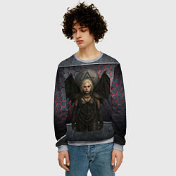 Свитшот мужской Леди Гага в стиле вампирши, цвет: 3D-меланж — фото 2