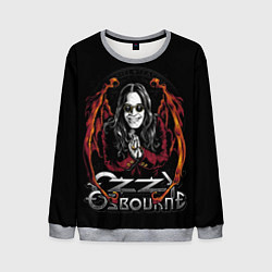 Свитшот мужской Ozzy Osbourne with wings, цвет: 3D-меланж