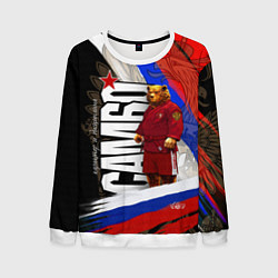 Мужской свитшот Медведь - Россия самбо